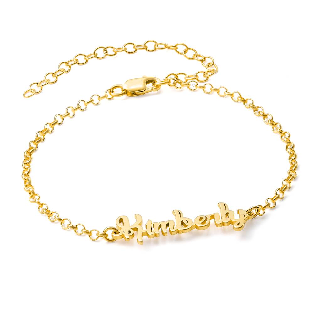 Name Anklet in 18ct Gold Vermeil product photo