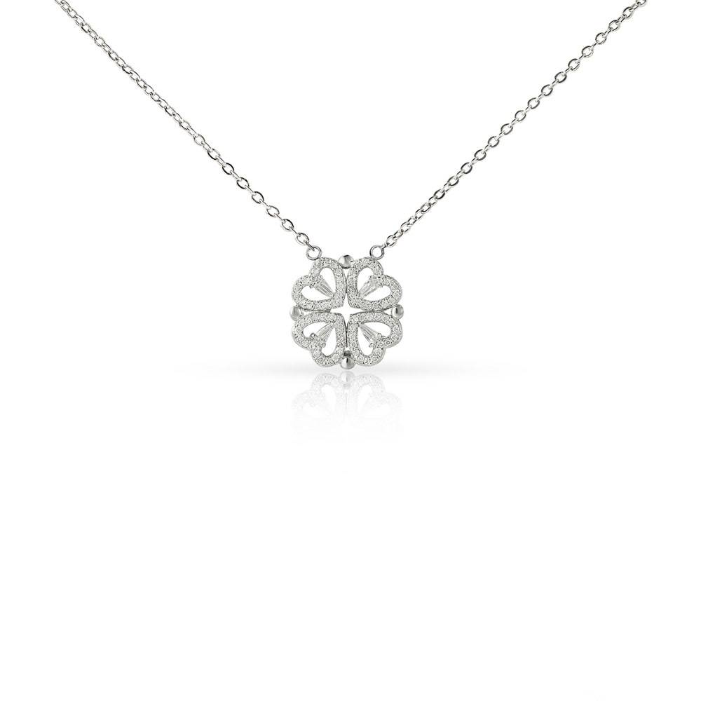 Magnetic Heart Necklace in Stainless Steel-1 product photo