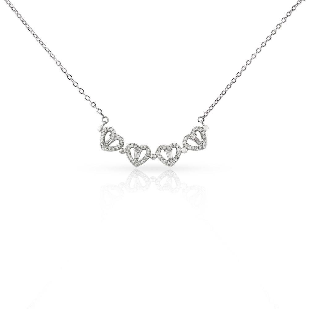 Magnetic Heart Necklace in Stainless Steel-3 product photo