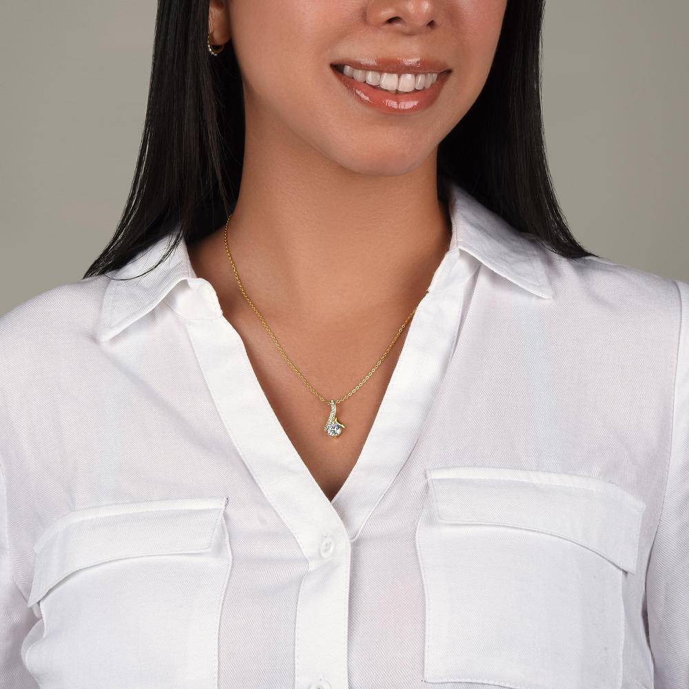 Collar Alluring Beauty en Acero Inoxidable Chapado en Oro-2 foto de producto