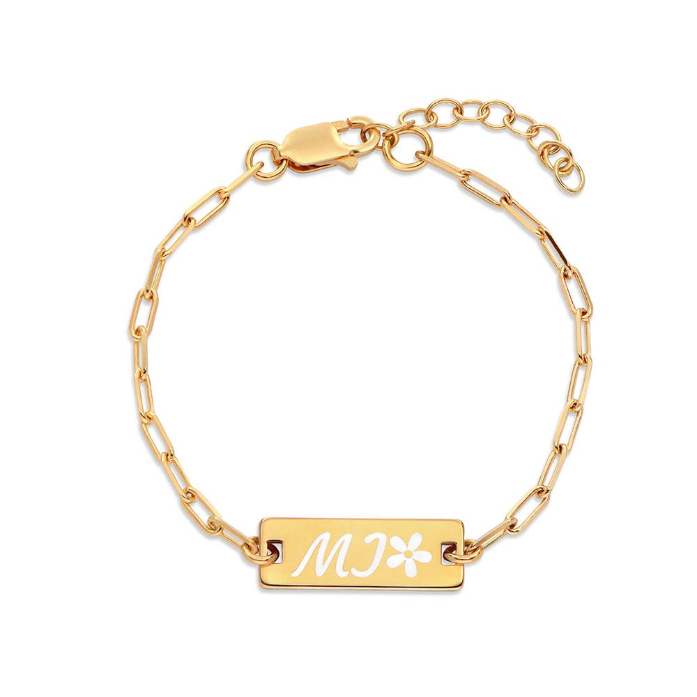 Myka Personalized Necklace Kate Tennis Name Bracelet In 18K Rose
