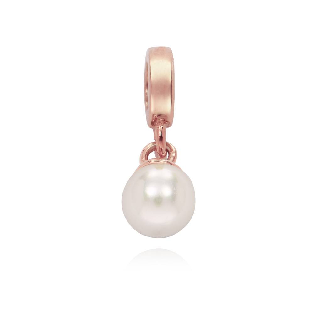 Pearl Charm in 18K Rose Gold Plating product photo