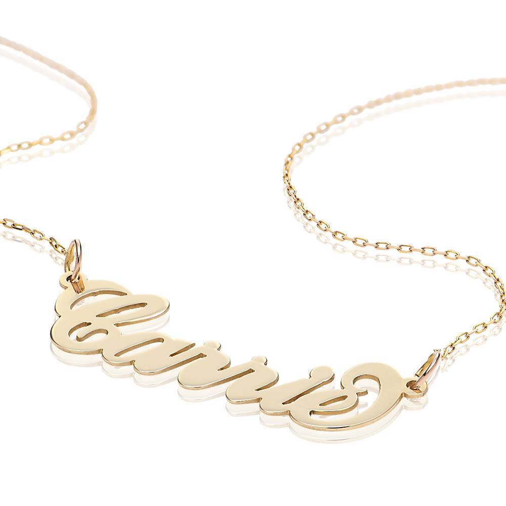 Personalized 14k Gold Carrie Name Necklace-1 product photo