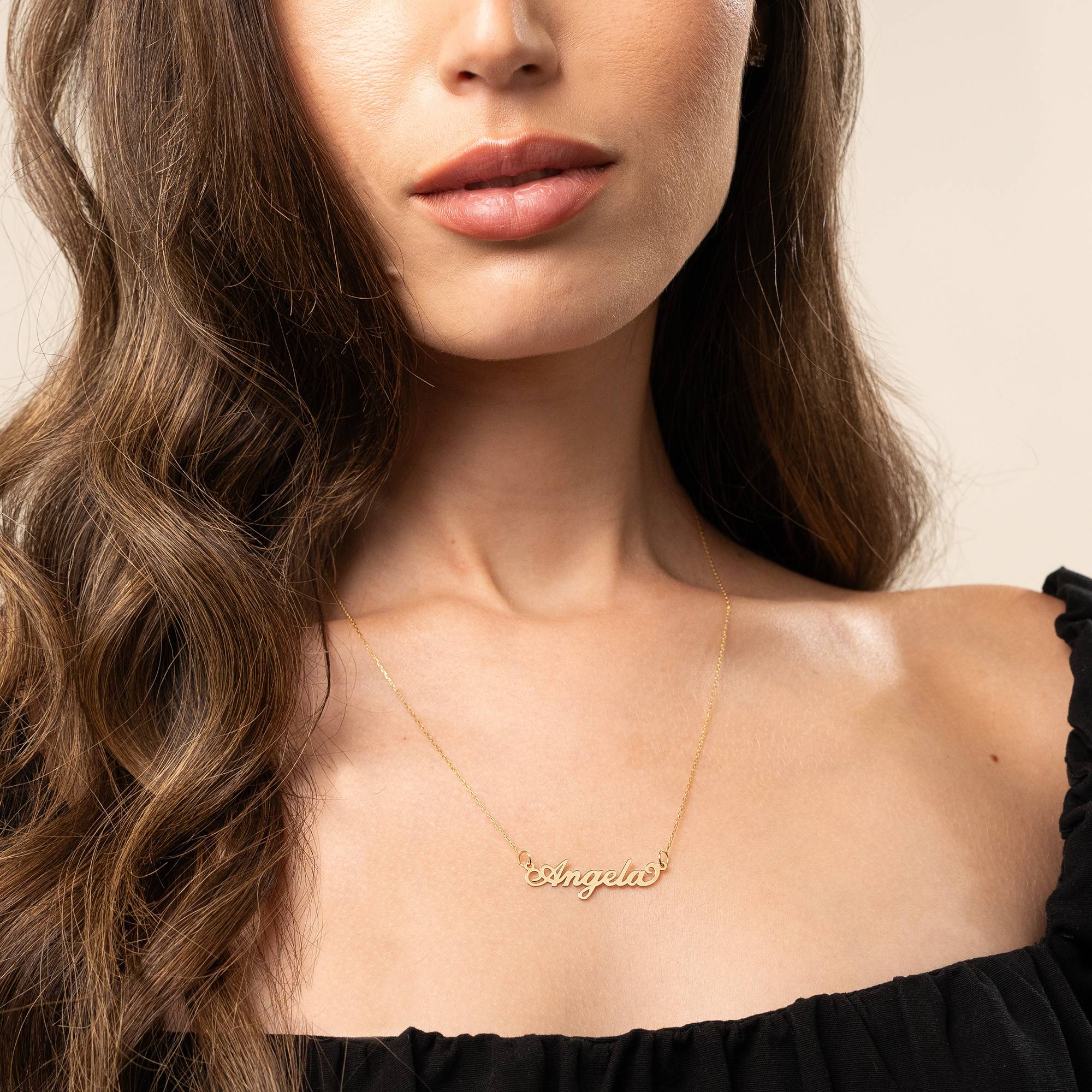Joyeria personalizada- Collar “Carrie” en oro de 10K-2 foto de producto