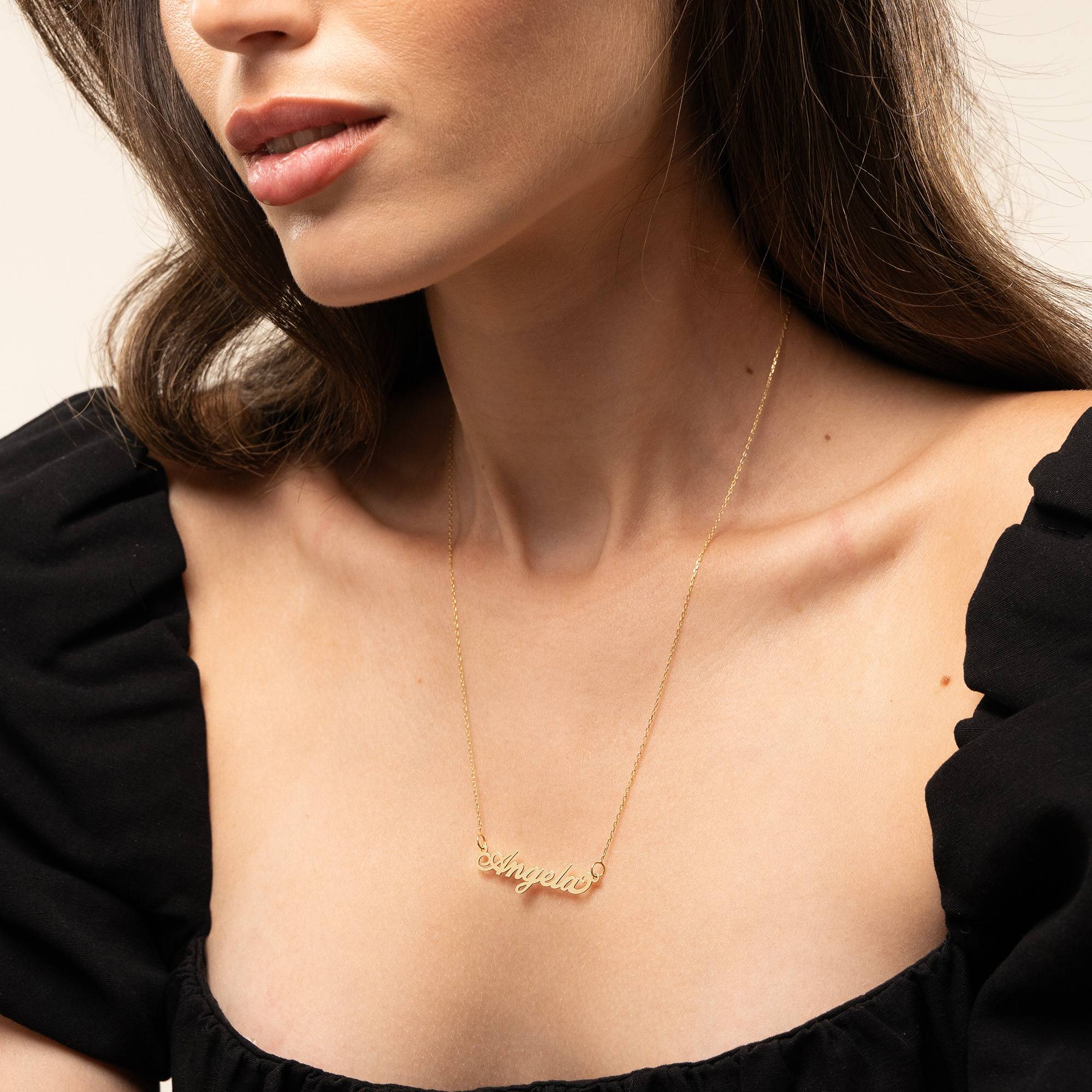 Joyeria personalizada- Collar “Carrie” en oro de 10K-3 foto de producto