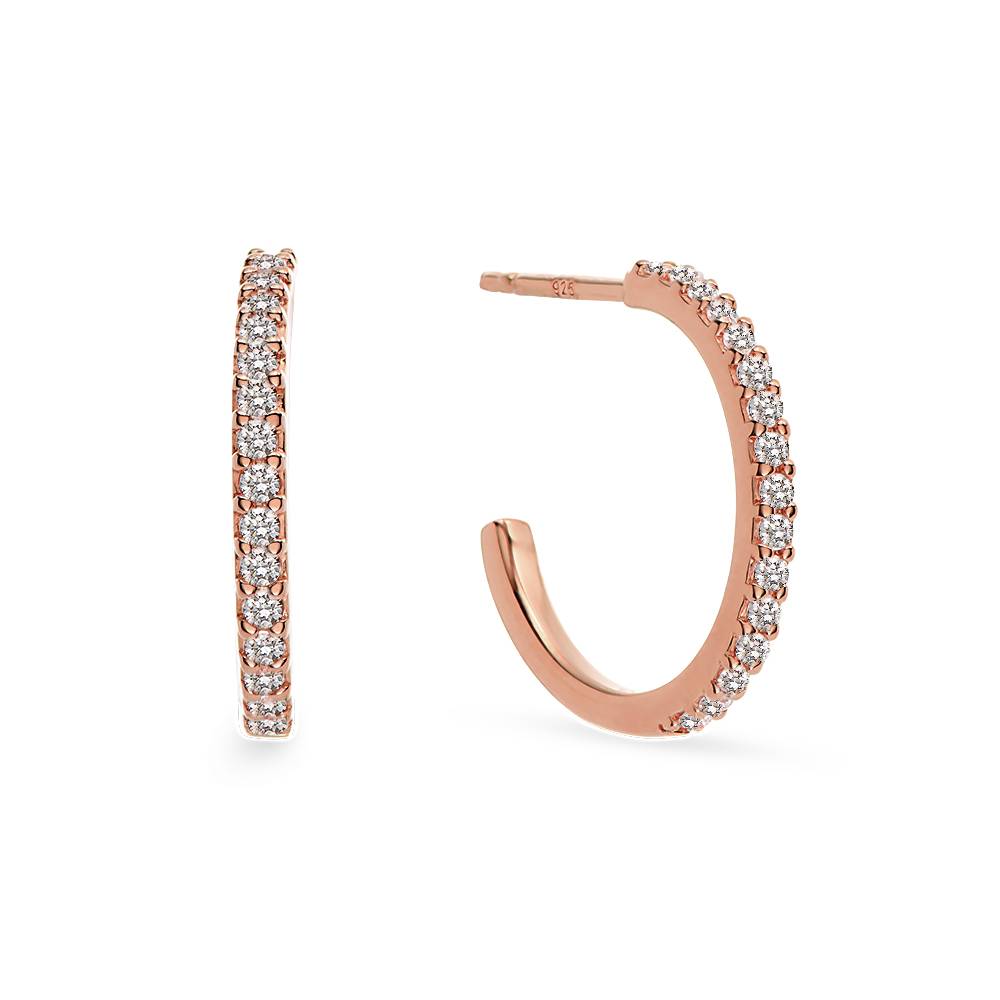Phoebe Huggies in 18K Rose Gold Plating-2 product photo