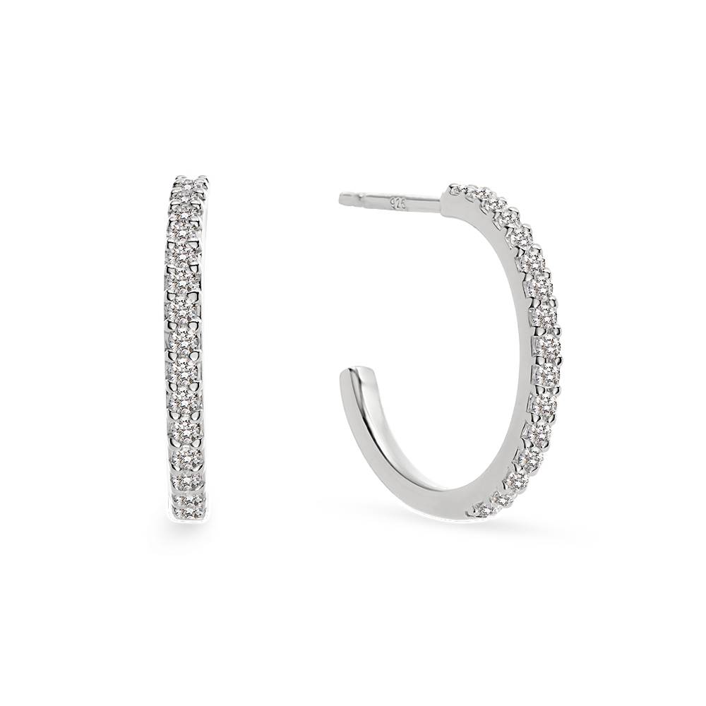 Phoebe Huggies Oorbellen in 925 Zilver