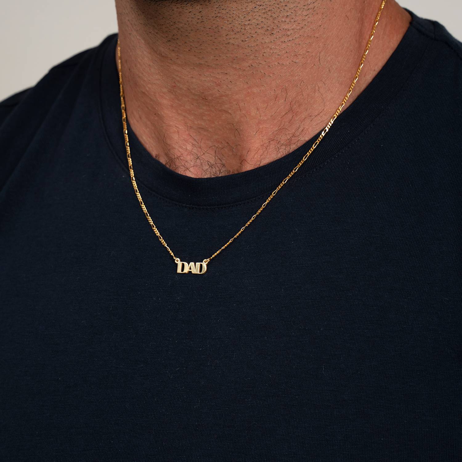 Pre-customized Dad Necklace in 18K Gold Plating-2 product photo