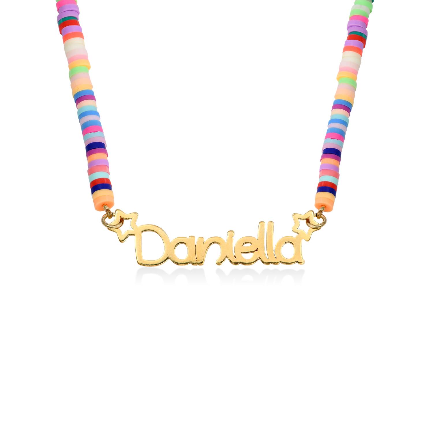 Rainbow Magic Girls Name Necklace in 18ct Gold Plating-5 product photo