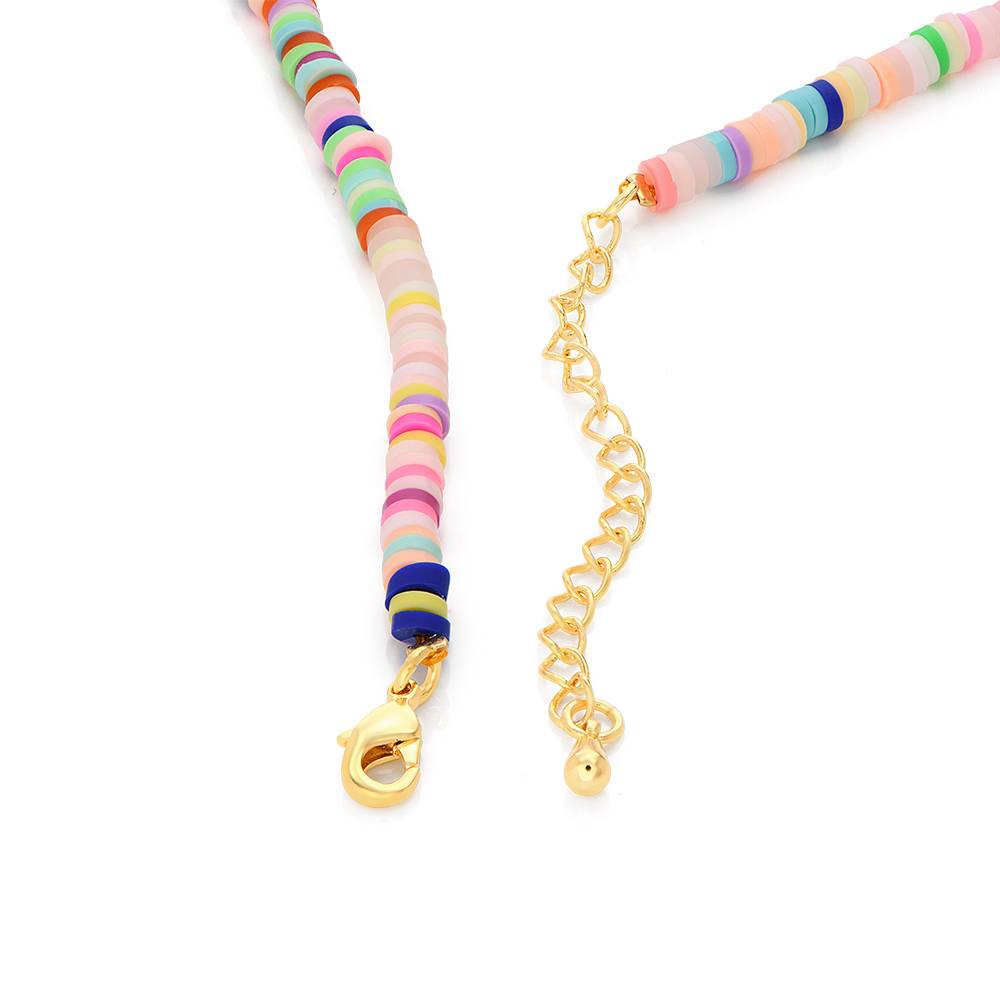 Regenbogenkette für Mädchen - 750er vergoldetes Silber-6 Produktfoto