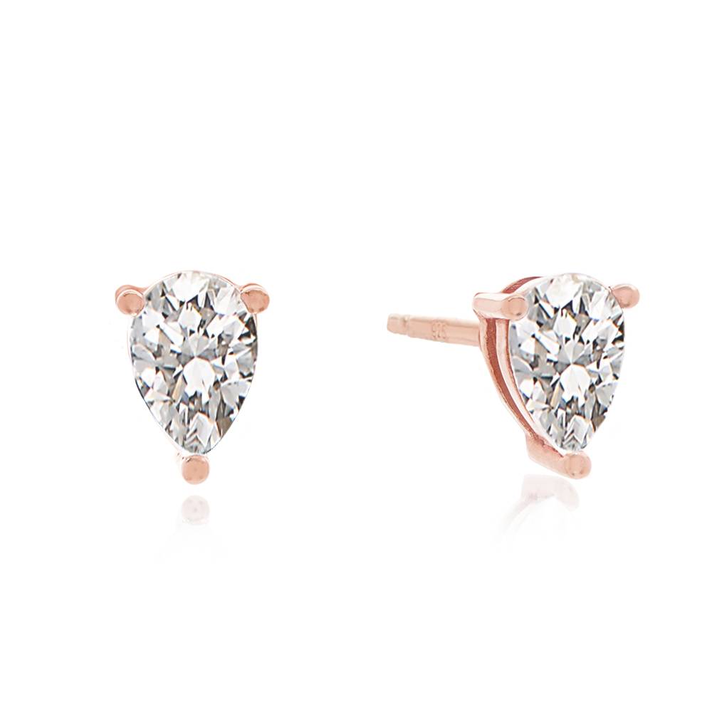 Orecchini A Perno Donna A Forma Di Matita – Placcati Oro Rosa E Argento – Gioielli Originali
