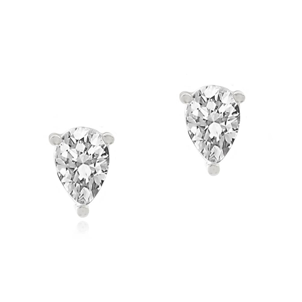 Raquel Triangle Stud Earrings in Sterling Silver-2 product photo