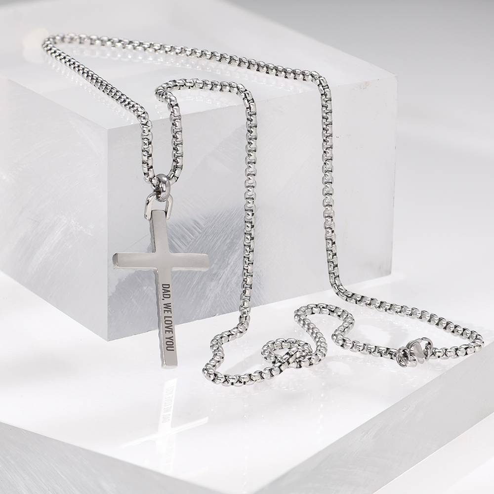 Adam's Semi-Precious Rope Cross Necklace for Men-8 product photo
