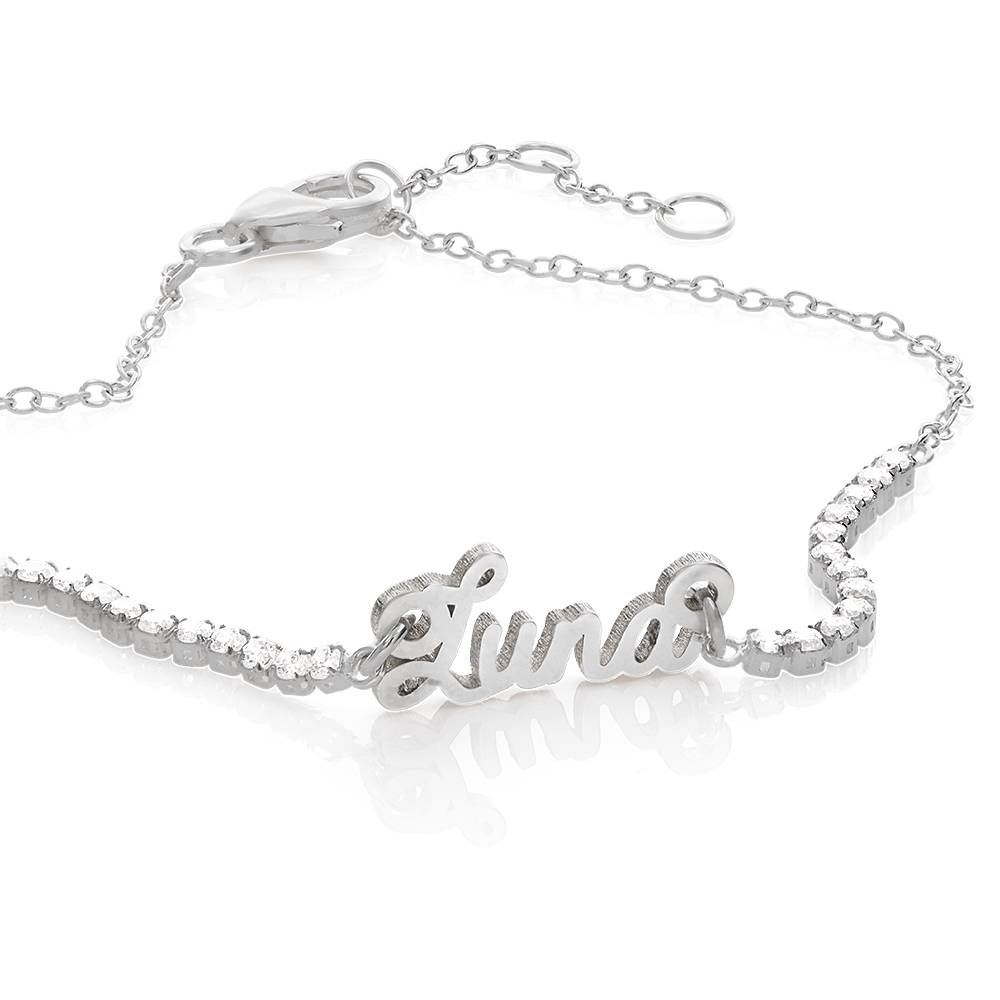 Rosie Name Tennis Bracelet in Sterling Silver-4 product photo