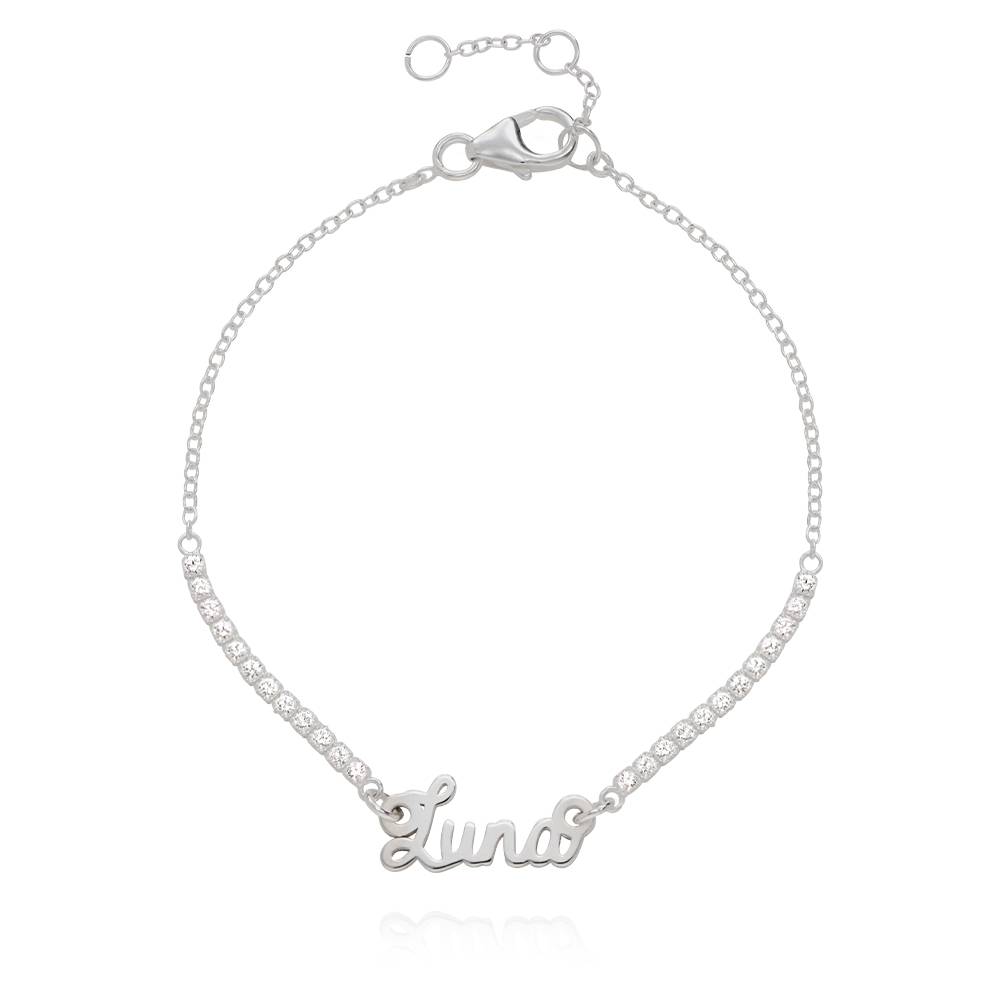Rosie Name Tennis Bracelet in Sterling Silver-2 product photo