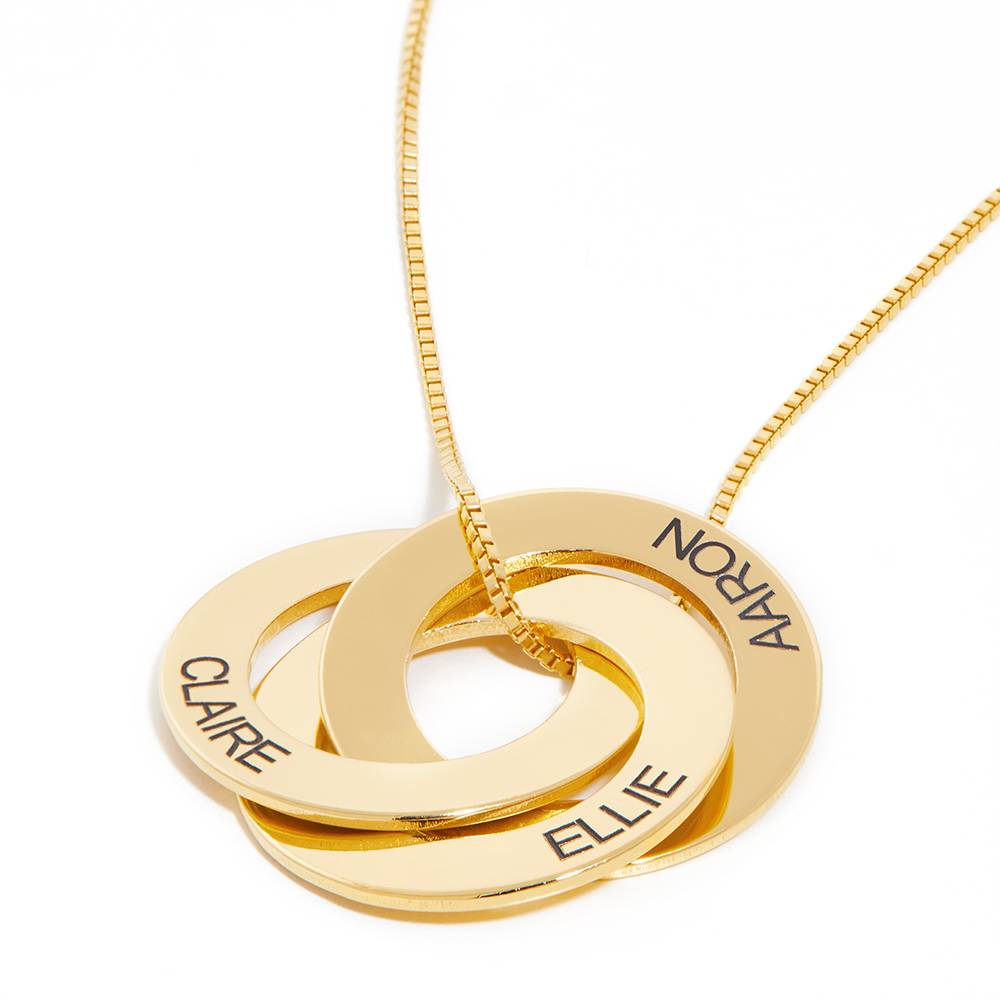 Russian Ring Necklace in Gold Plating-4 product photo