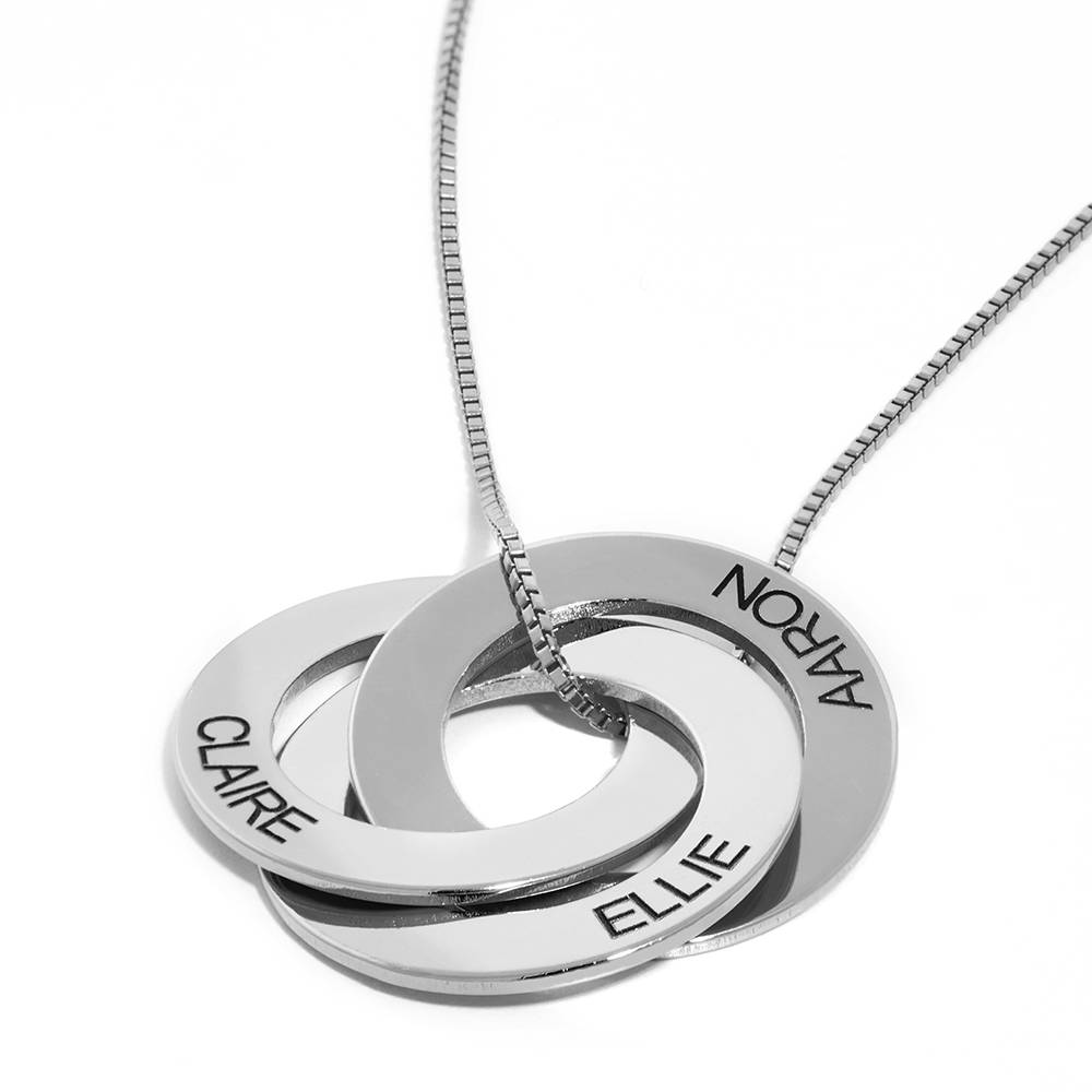Russian Ring Necklace in Sterling Silver-5 product photo