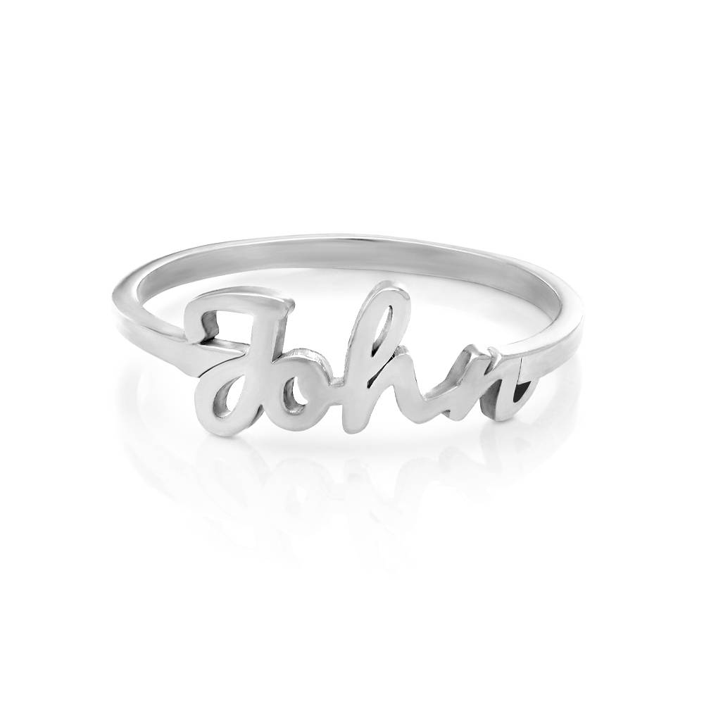 Script Naamring in Zilver