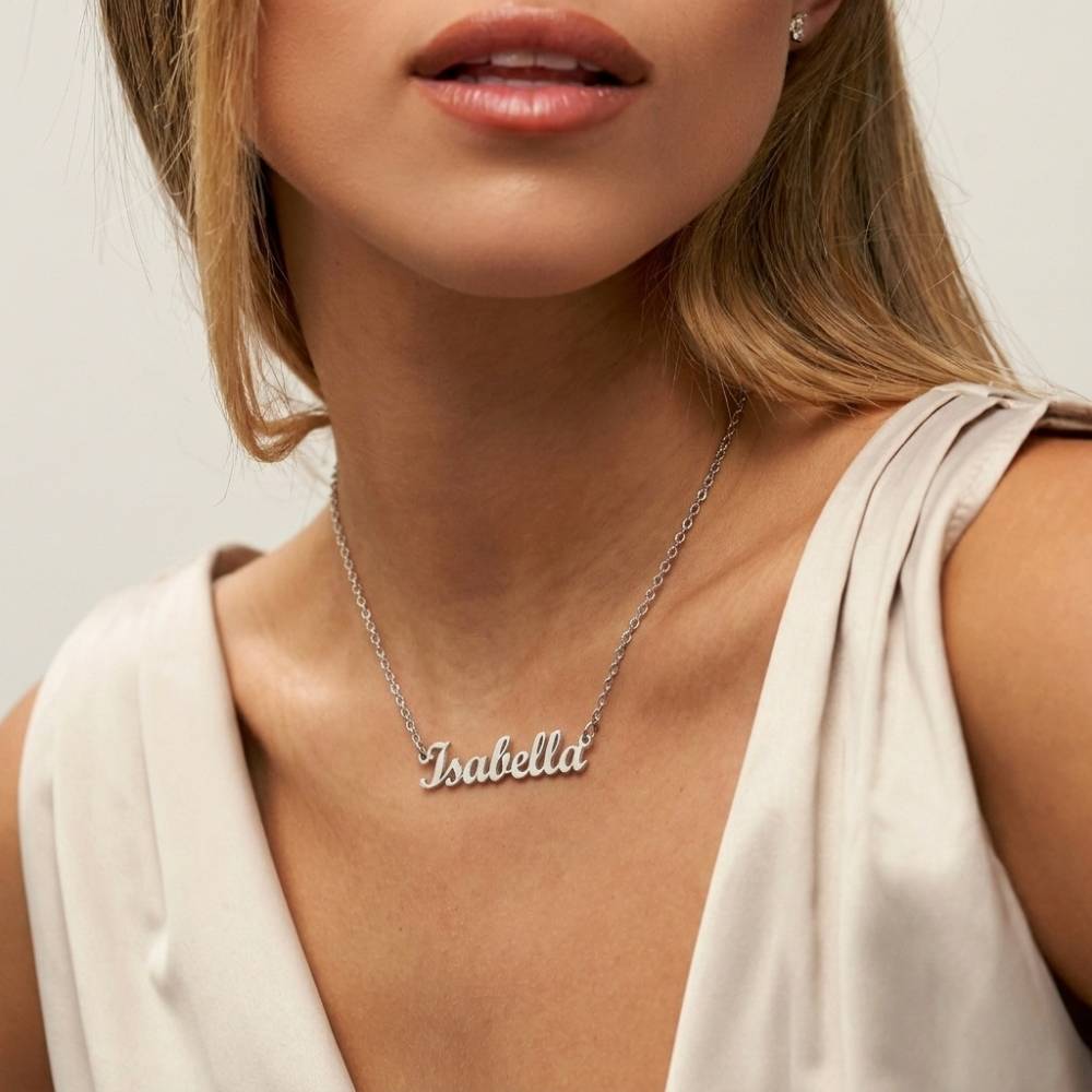 Custom Name Necklace in Stainless Steel-3 product photo