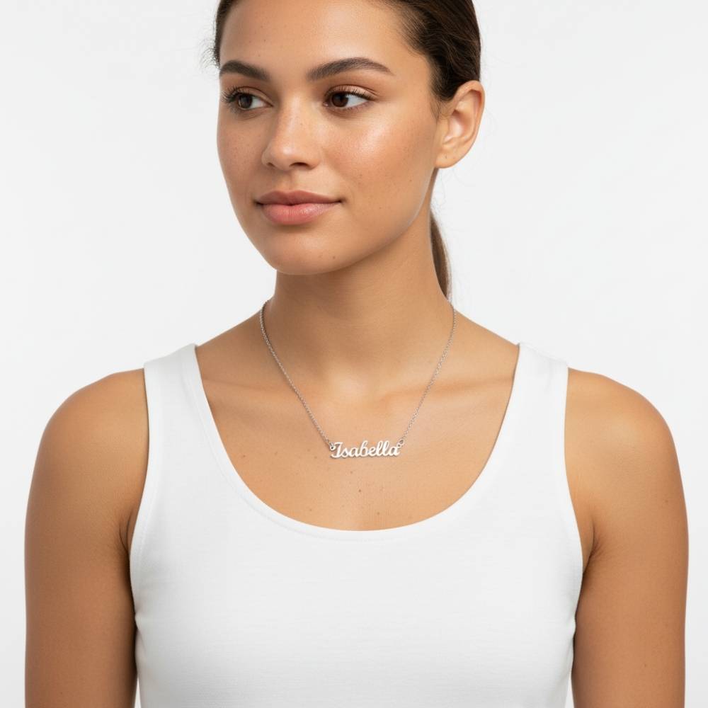 Custom Name Necklace in Stainless Steel-2 Custom Name Necklace in Stainless Steel-2 product photo