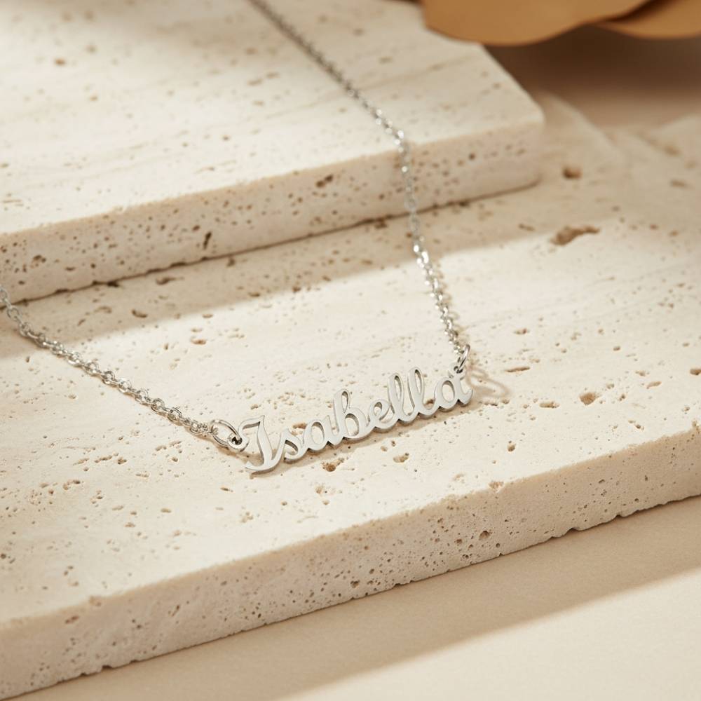 Custom Name Necklace in Stainless Steel-1 Custom Name Necklace in Stainless Steel-1 product photo