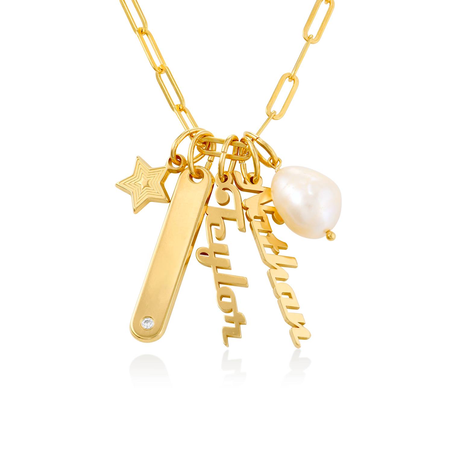 Siena Name Necklace Pendant in Gold Plating-2 Siena Name Necklace Pendant in Gold Plating-2 product photo