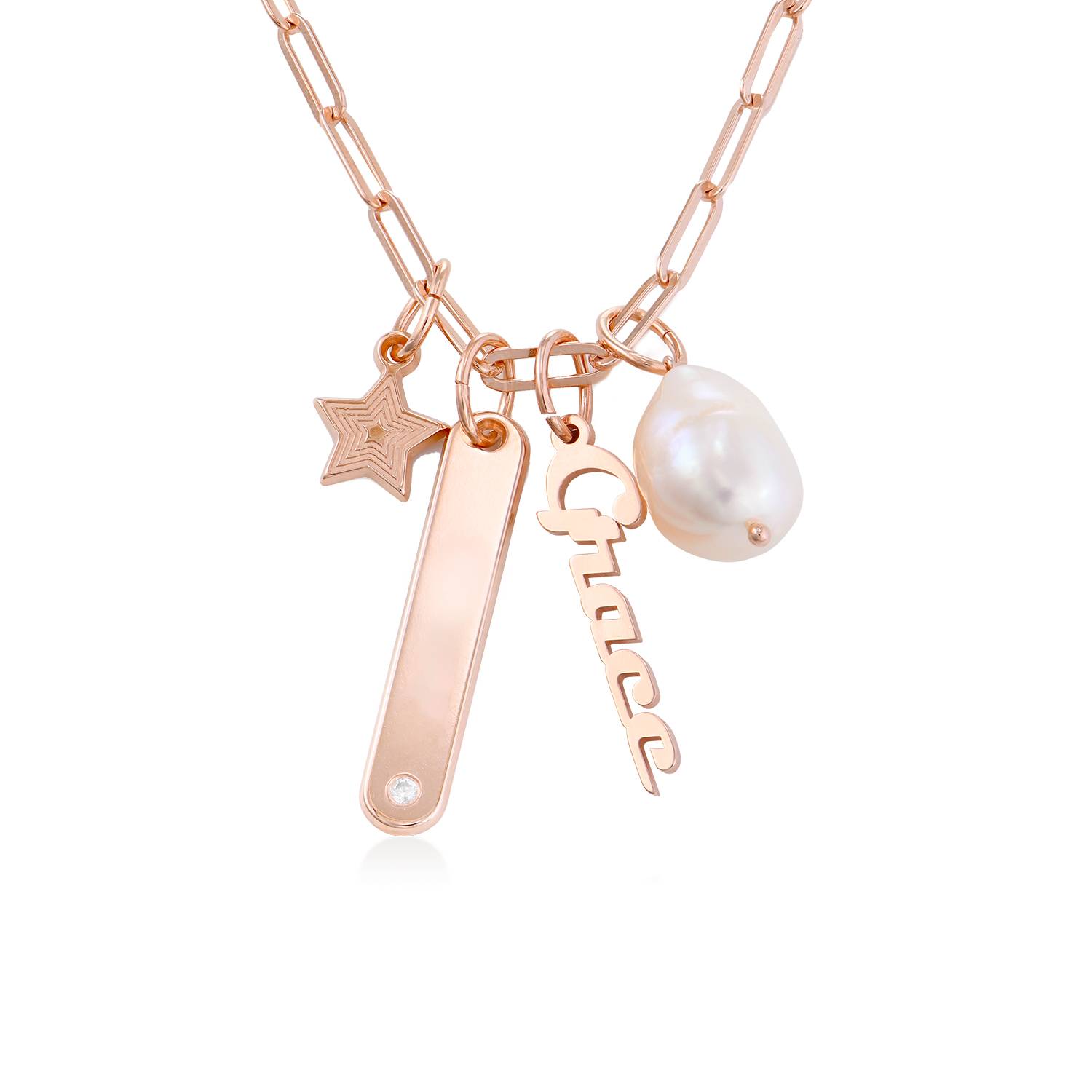 Siena Name Necklace Pendant in Rose Gold Plating-1 product photo