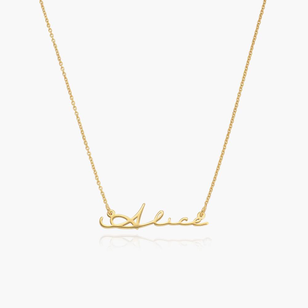 Signature Style Name Necklace - Gold Plated-2 product photo