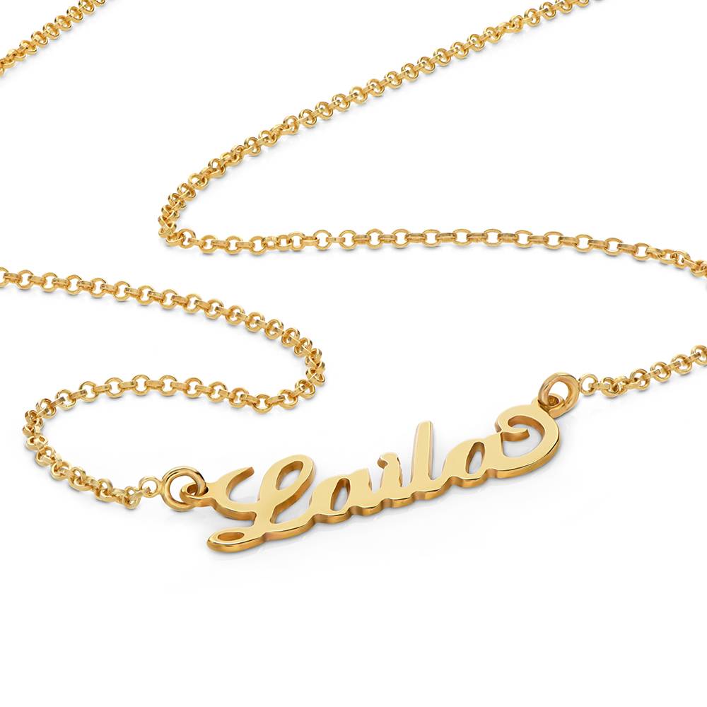 Petit collier prénom Carrie en Or Jaune 10 carats-6 photo du produit