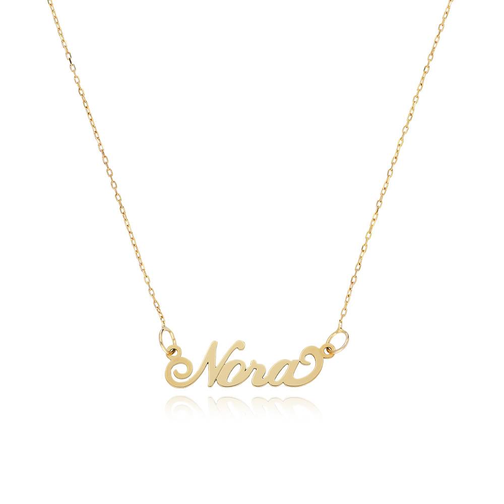 Small Carrie Name Necklace in 10ct Gold-4 product photo