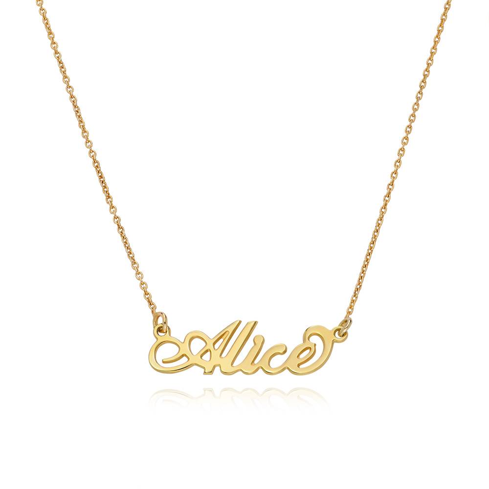 Kleine Carrie Naamketting in Verguld