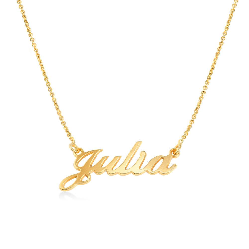 Hollywood Small Name Necklace in 18ct Gold Vermeil-1 product photo