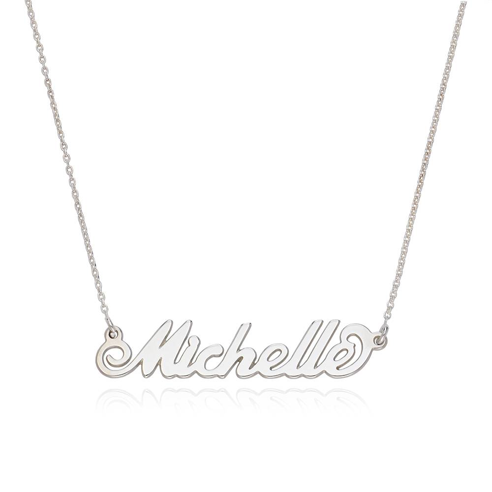 Small Carrie Name Necklace in Sterling Silver-3 product photo