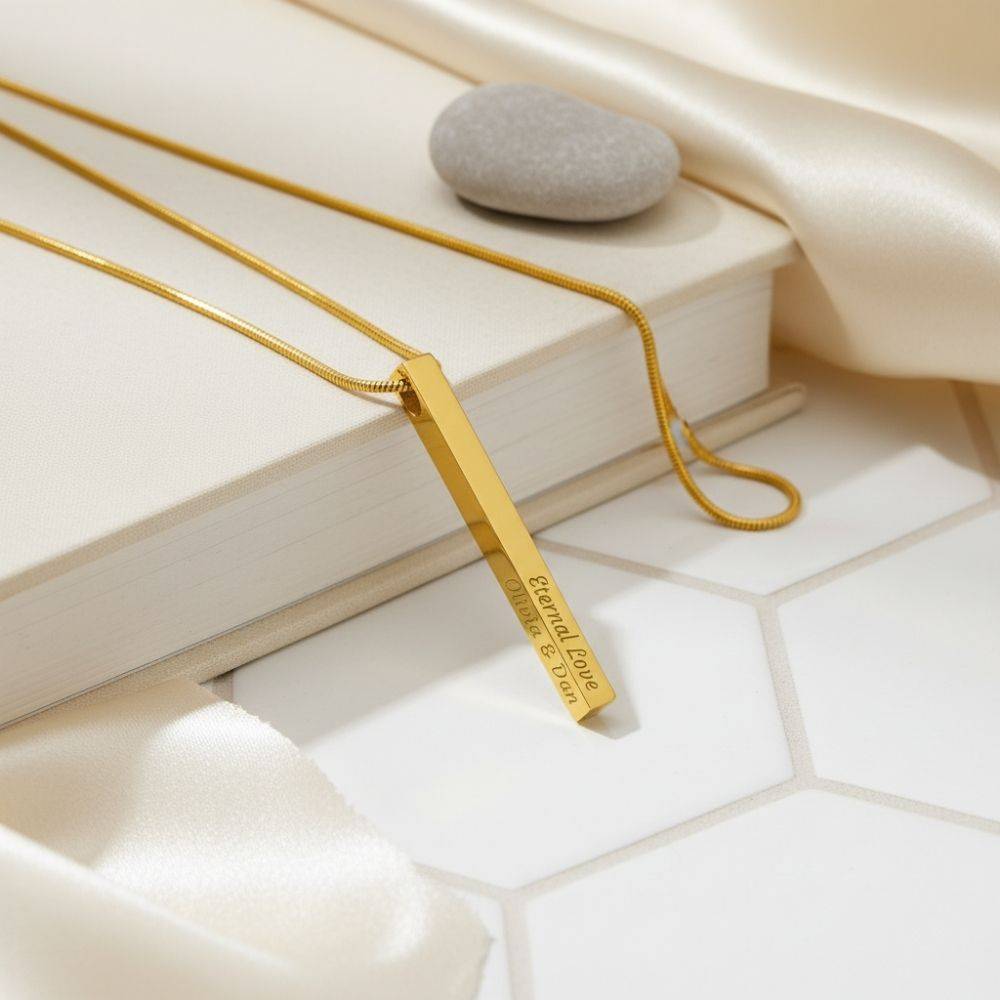 Stainless Steel 3D Bar in Gold Plating-4 Stainless Steel 3D Bar in Gold Plating-4 product photo