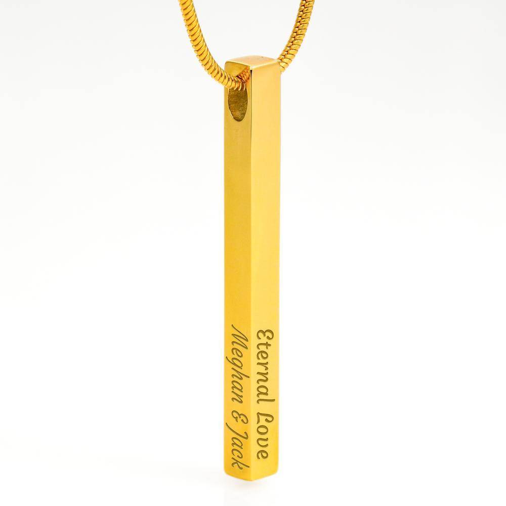 Stainless Steel 3D Bar in Gold Plating-2 Stainless Steel 3D Bar in Gold Plating-2 product photo