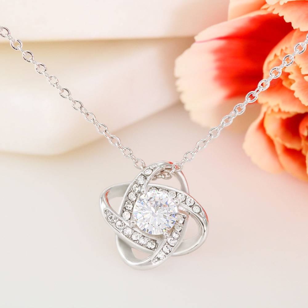 Stainless Steel Love Knot Necklace with MC-5 Stainless Steel Love Knot Necklace with MC-5 product photo