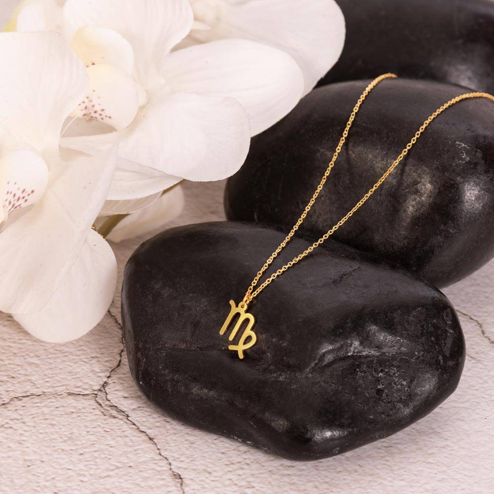 Zodiac Symbol Necklace in 18ct Gold Plated Stainless Steel-5 product photo