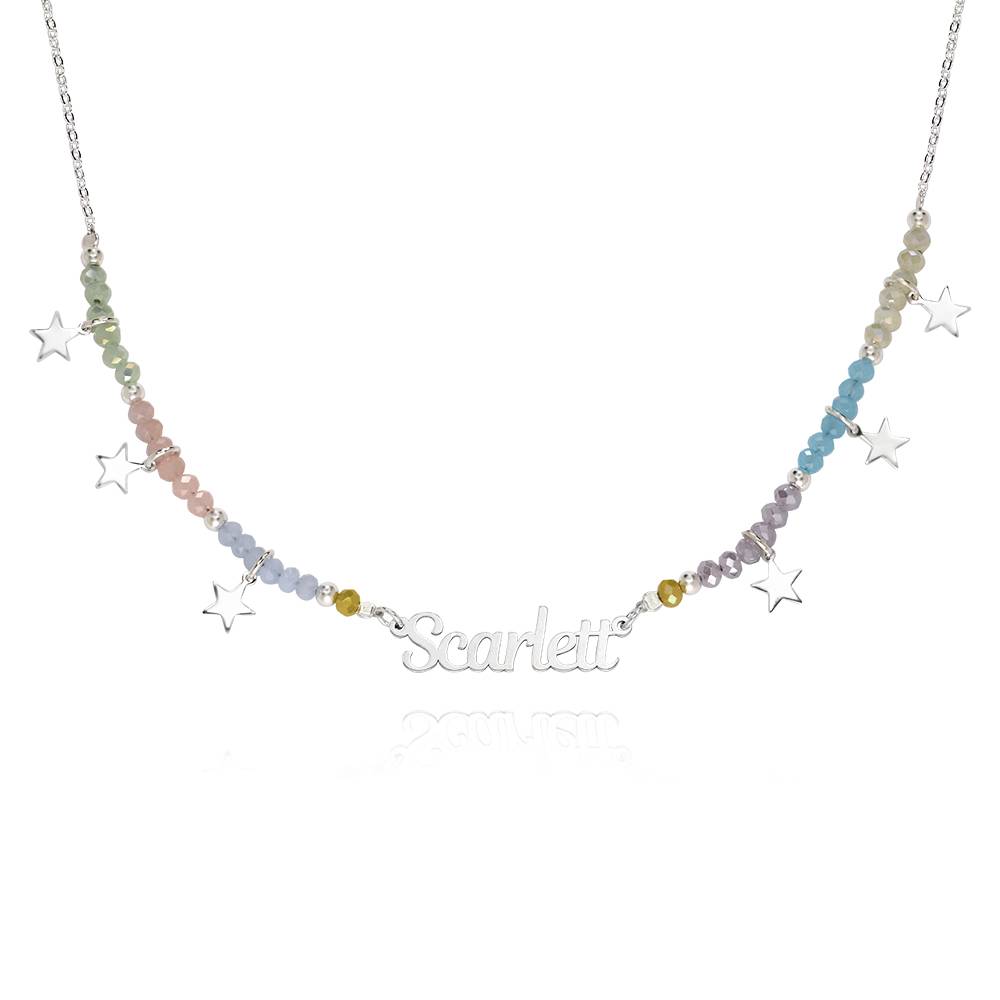 Superstar Girls Name Necklace in Sterling Silver-3 product photo