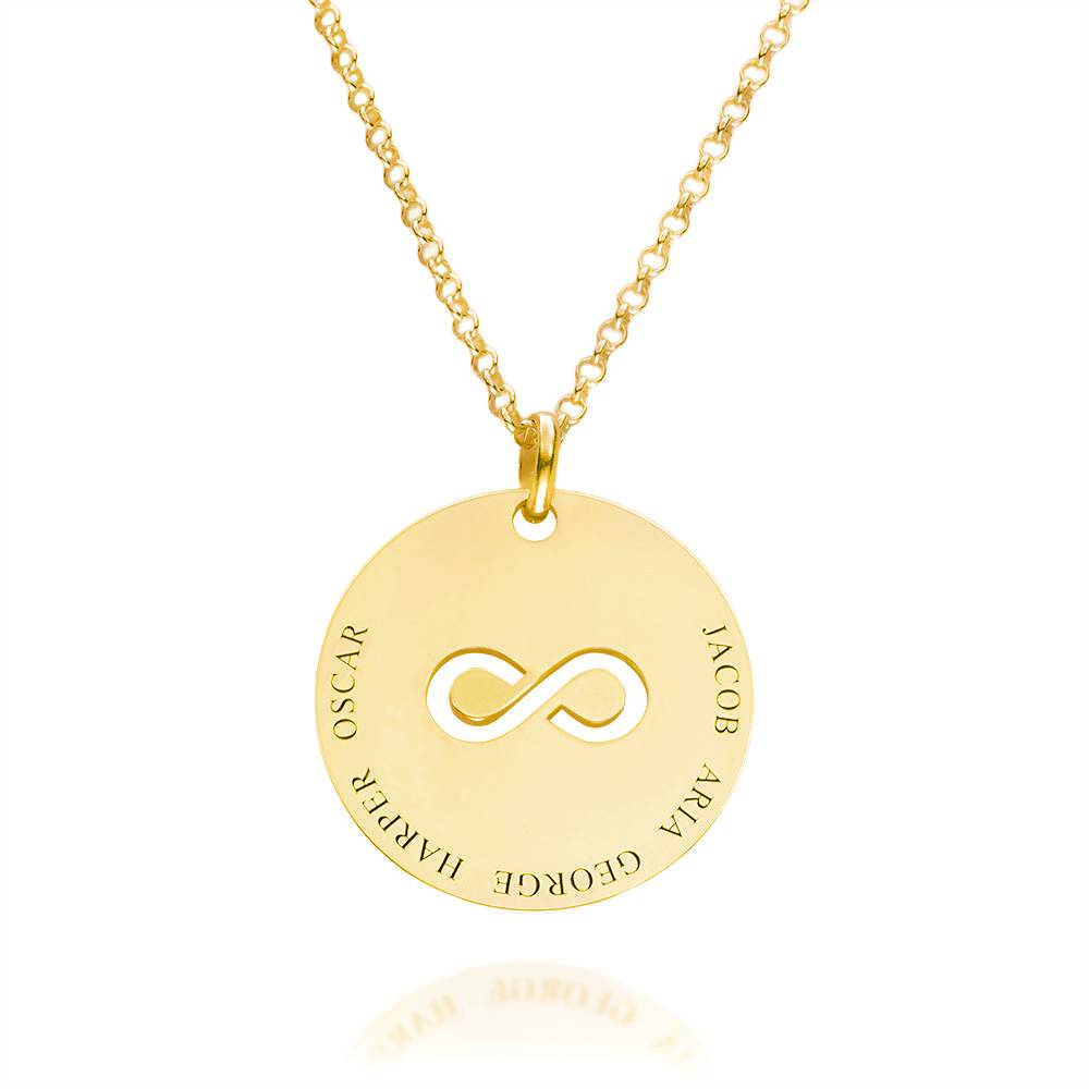 Ketting met Symbolische Hanger met Namen in Goud Vermeil