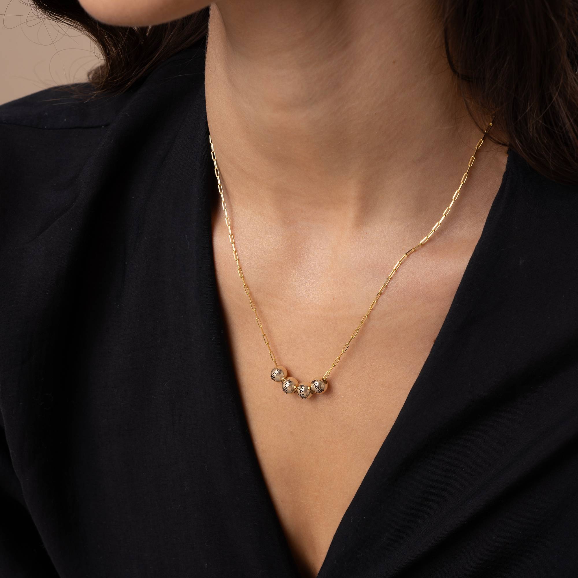 The Balance Necklace in 14K Solid Gold-1 product photo
