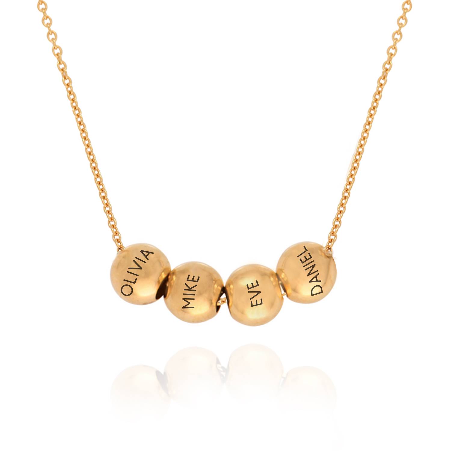 The Balance Bead Necklace with Cable Chain in 18ct Gold Plating-1 product photo