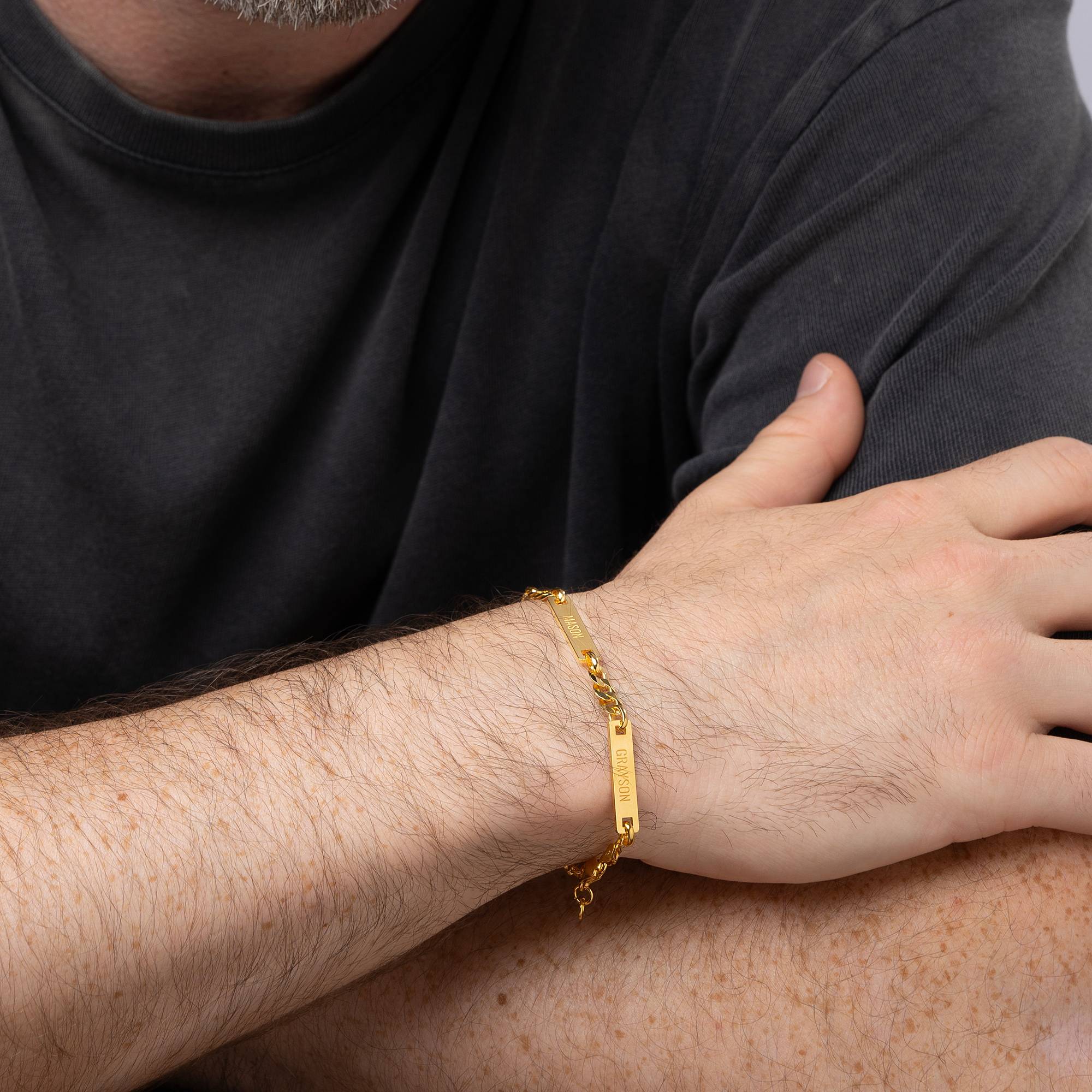 Cosmos Armband för Män i 18K Guldplätering-5 produktbilder