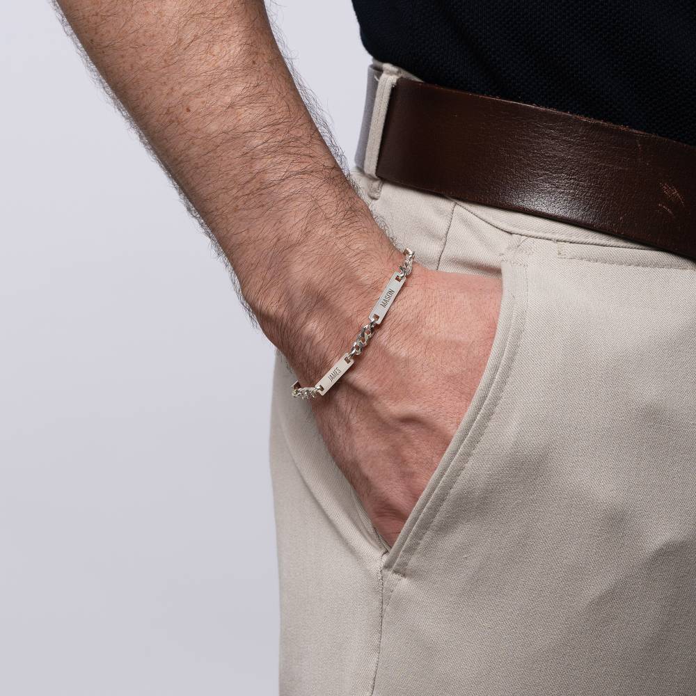 Cosmos Armband voor Heren in Sterling Zilver Productfoto