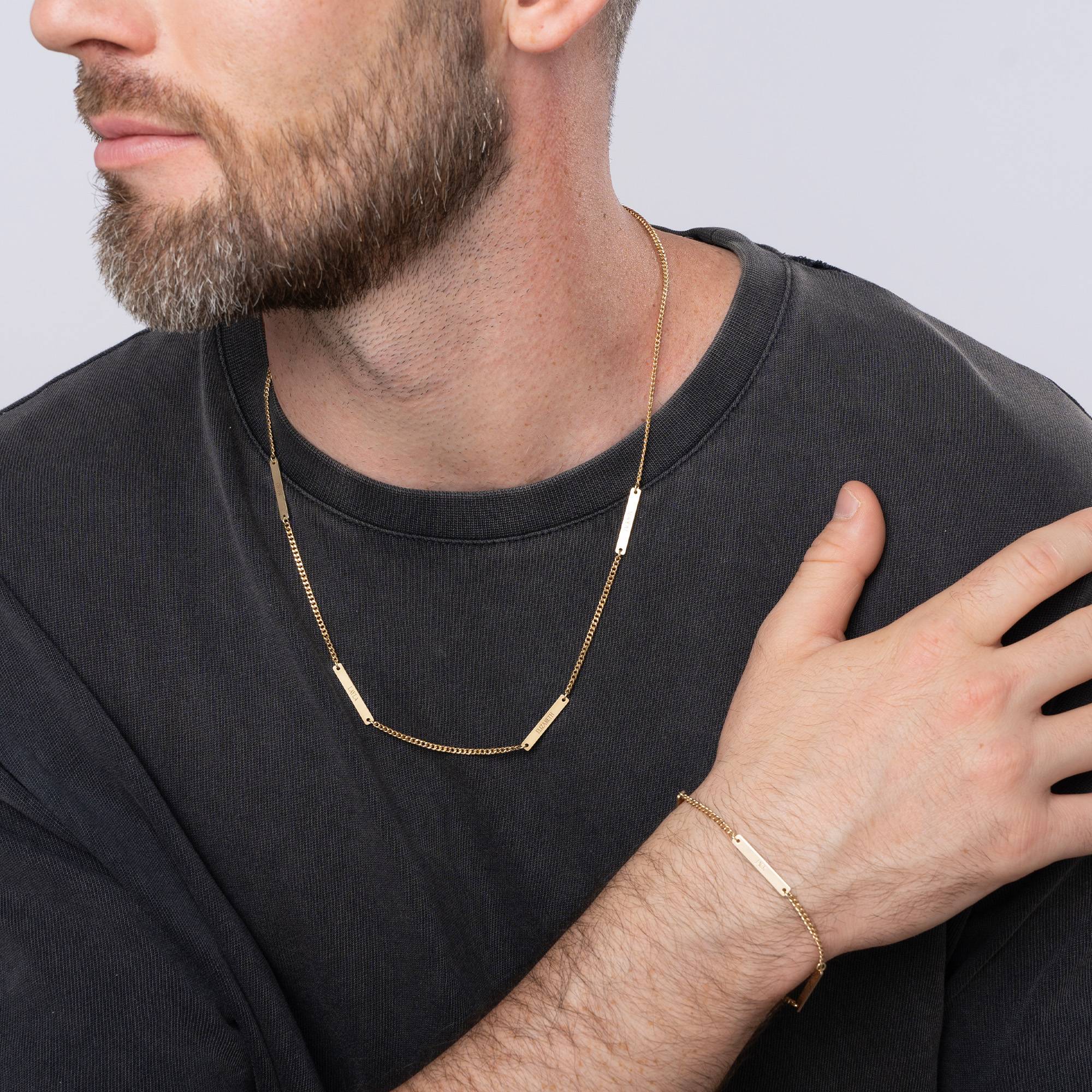 The Cosmos Necklace for Men in 14K Yellow Gold-2 product photo
