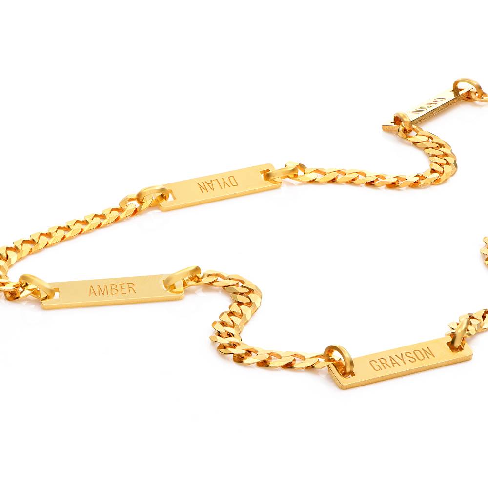 Cosmos Halskette für Herren - 750er vergoldetes Silber-9 Produktfoto