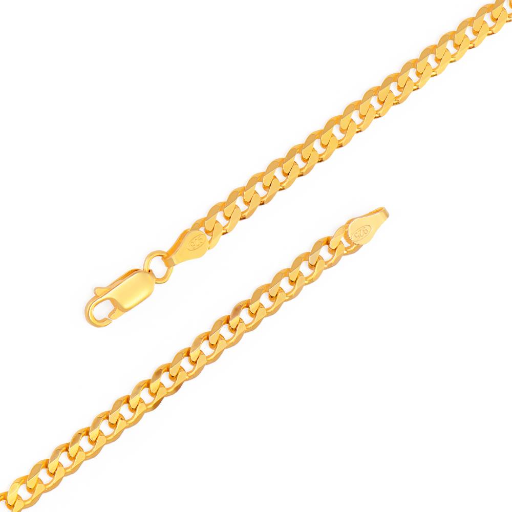 Cosmos Halskette für Herren - 750er vergoldetes Silber-8 Produktfoto