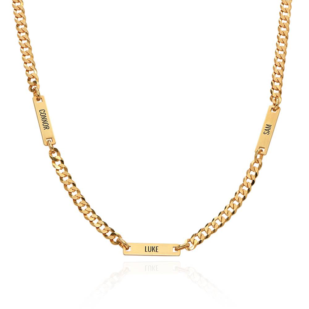 Cosmos Halskette für Herren - 750er vergoldetes Silber-4 Produktfoto