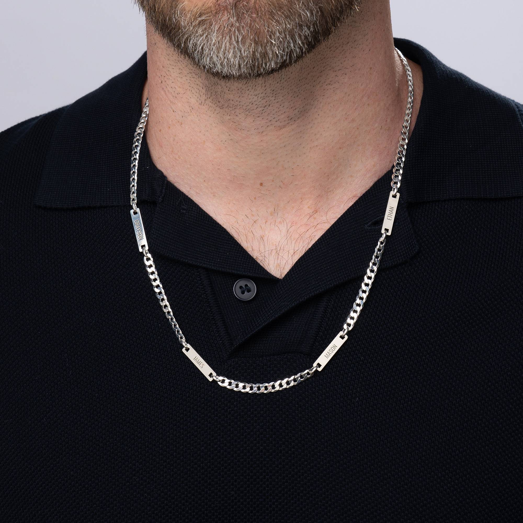 Cosmos Halskette für Herren - 925er Sterlingsilber-4 Produktfoto