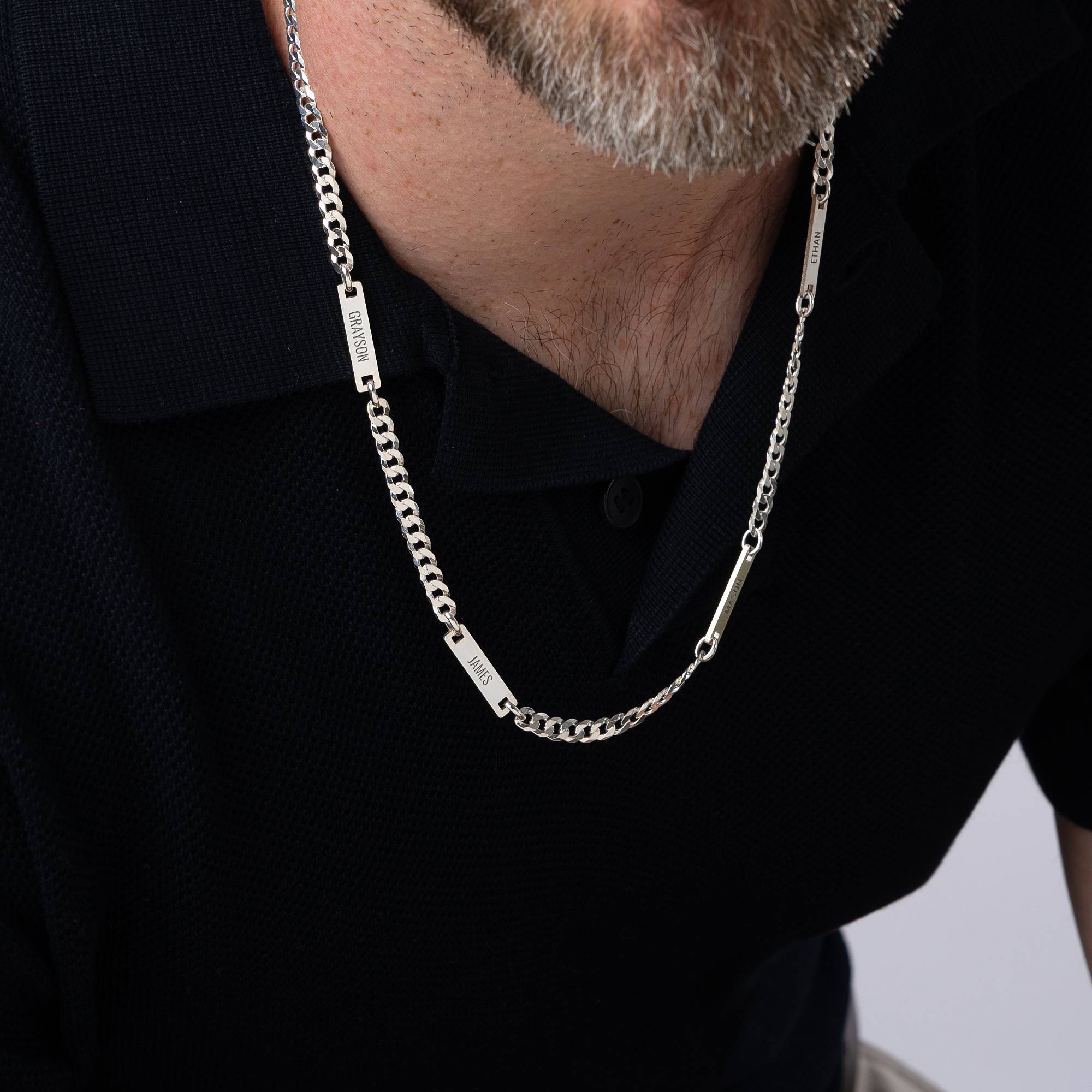 Cosmos Halskette für Herren - 925er Sterlingsilber-7 Produktfoto