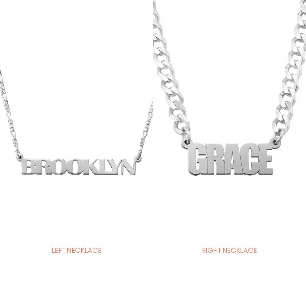 The Him and Hers Name Necklace Set-1 product photo